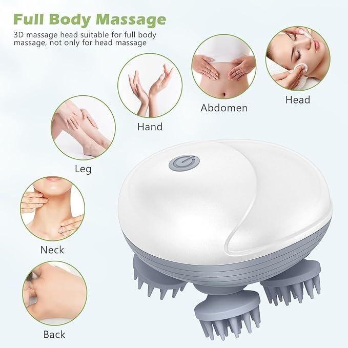 Electric Silicone Cat Massager with Gentle Vibration