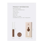 Brown Glass & Wood Motion Sensor LED Night Light