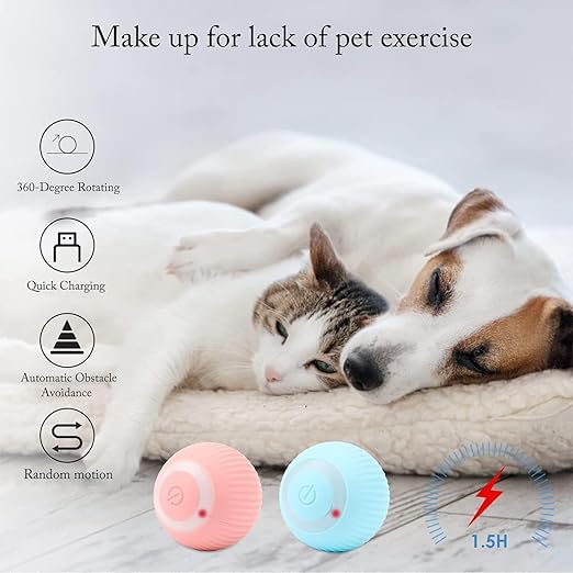 360-Degree Interactive Rolling Ball Toy for Cats