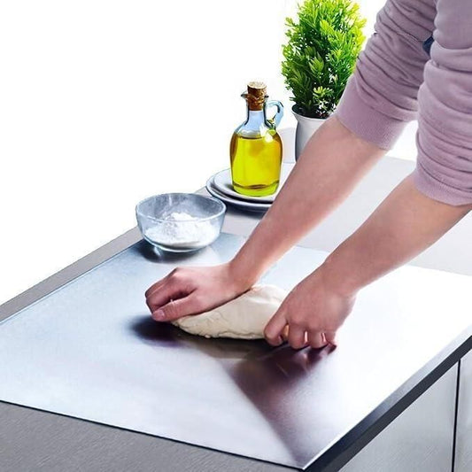 Stainless Steel Chopping Board, 35 × 31 cm