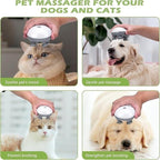 Electric Silicone Cat Massager with Gentle Vibration