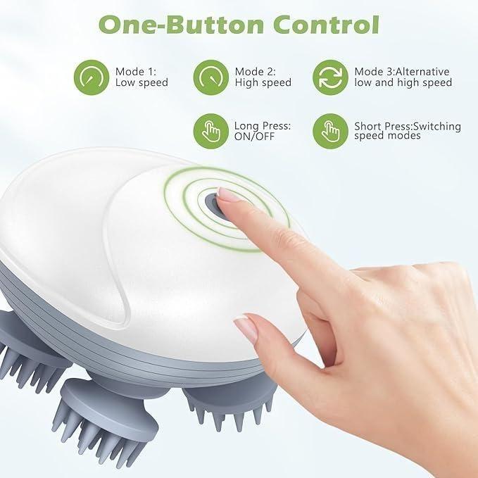 Electric Silicone Cat Massager with Gentle Vibration