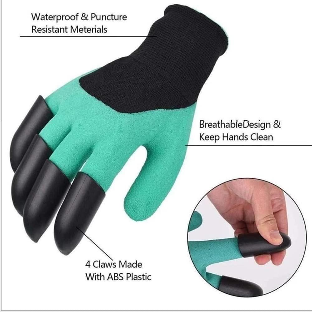 Waterproof Garden Gloves with Claws, Free Size