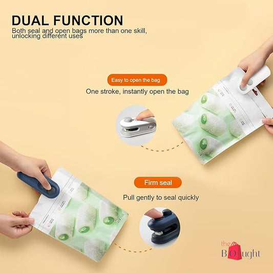2-in-1 Mini USB Rechargeable Bag Sealing & Cutting Machine