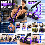 SevenLakes™ Spike CorePro 6-Tube Pedal Puller — Zero-Strain Ab & Waist Trimmer Kit