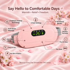 SevenLakes™ 'FemGlow' Wireless Menstrual Cramp Massager — Ultra-Slim Wearable Heating Pad for Abdominal & Lower Back Relief
