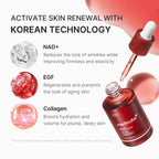 SevenLakes™  (Medicube Edition) EGF + NAD+ Firming Serum for Face & Neck. Cellular Elasticity, Wrinkle Repair & Dewy Glow (30ml)