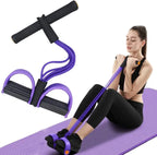 SevenLakes™ Spike CorePro 6-Tube Pedal Puller — Zero-Strain Ab & Waist Trimmer Kit