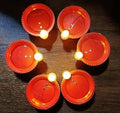 Water Sensor LED Light Diya, Flameless & Smokeless Warm Ambient Eco-Friendly LED Diya Light Candles for Diwali, New Year, Home, Temple Decoration (12, Classic)