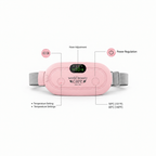 SevenLakes™ 'FemGlow' Wireless Menstrual Cramp Massager — Ultra-Slim Wearable Heating Pad for Abdominal & Lower Back Relief