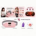 SevenLakes™ 'FemGlow' Wireless Menstrual Cramp Massager — Ultra-Slim Wearable Heating Pad for Abdominal & Lower Back Relief